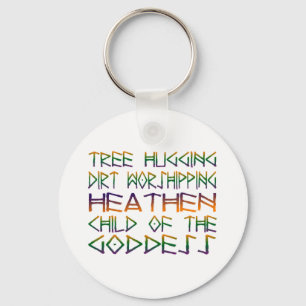 tree hugging dirt worshipper keychain
