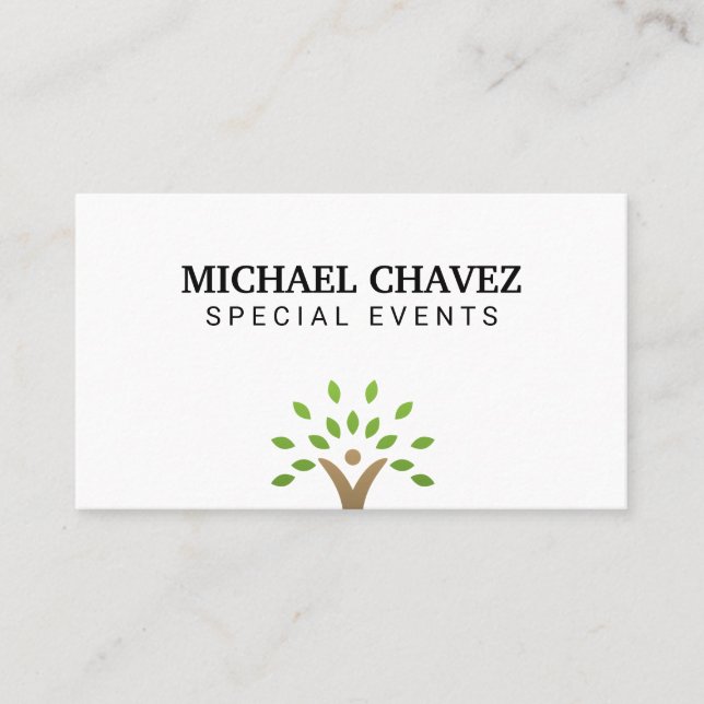 Tree Icon Business Card (Front)