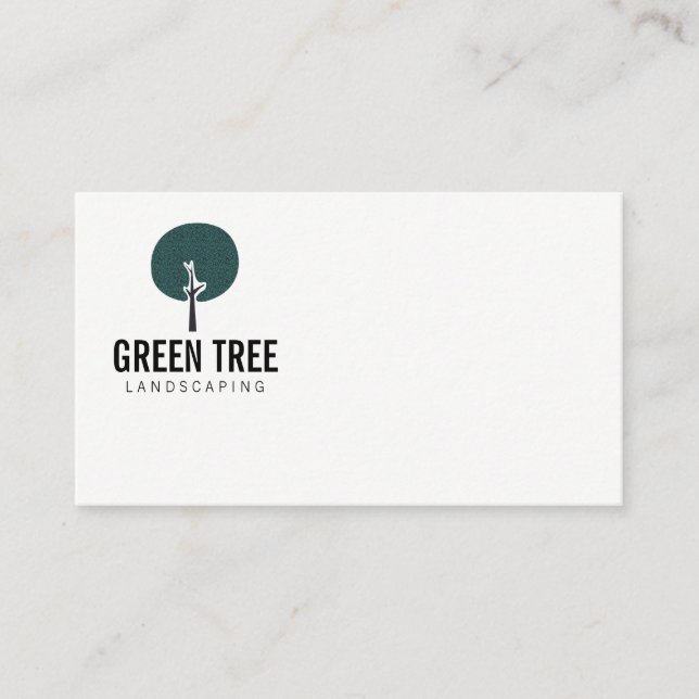 Tree Icon / Landscaper Business Card (Front)