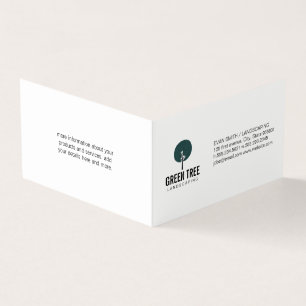 Tree Icon / Landscaper Business Card
