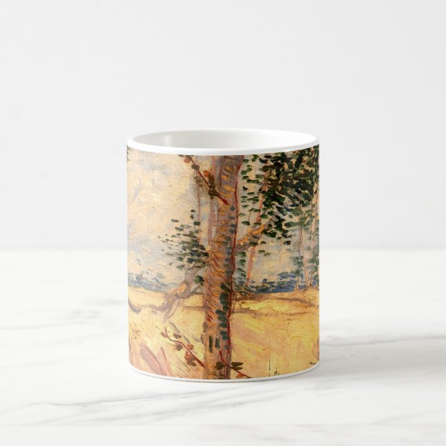 Tree in a Field on a Sunny Day by Vincent van Gogh Coffee Mug (Center)