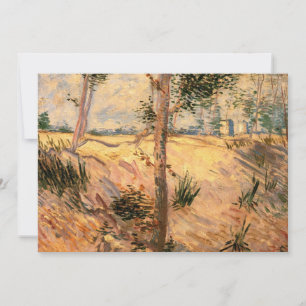 Tree in a Field on a Sunny Day by Vincent van Gogh Invitation