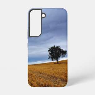 Tree in a wheat field samsung galaxy case
