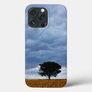 Tree in an empty field iPhone 13 pro case