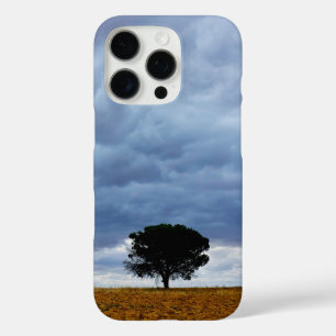 Tree in an empty field iPhone 16 pro case