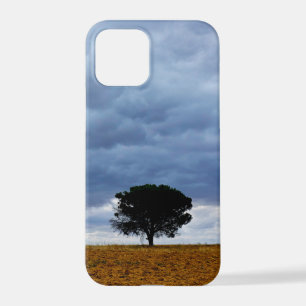 Tree in an empty field iPhone 12 pro case