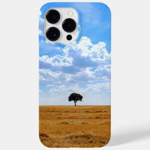 Tree in an harvested wheat field Case-Mate iPhone 14 pro max case