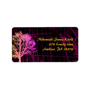 Tree in the Woods Return address labels