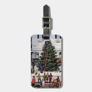Tree in Town Square Luggage Tag