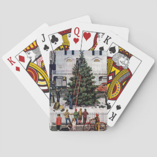 Tree in Town Square Playing Cards