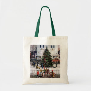 Tree in Town Square Tote Bag