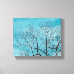 Tree in winter canvas print