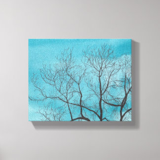 Tree in winter canvas print