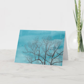 tree in winter card