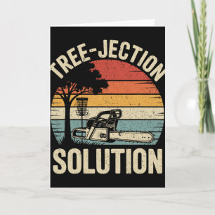 Tree-jection Solution Funny Disc Golf _2 Card