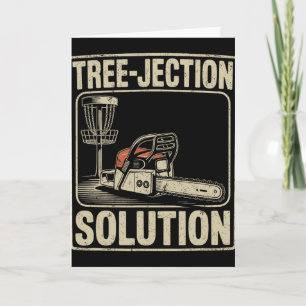 Tree-jection Solution Funny Disc Golf _4 Card