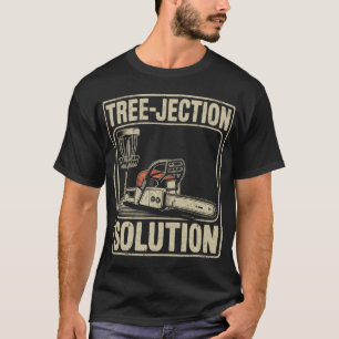 Tree-jection Solution Funny Disc Golf _4  T-Shirt