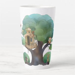 tree   latte mug