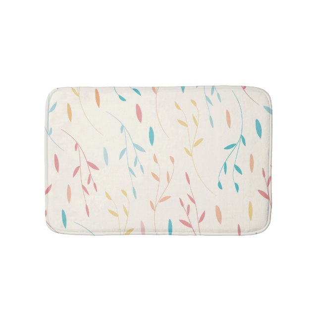 tree leaves bath mat (Front)