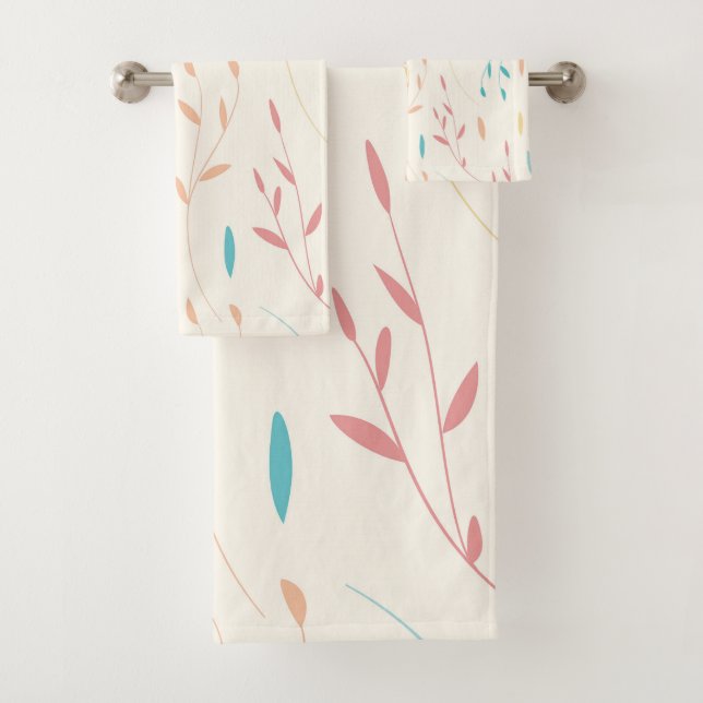 tree leaves bath towel set (Insitu)