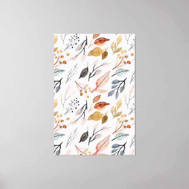 tree leaves canvas print (Front)