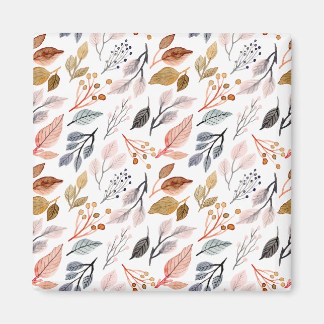 tree leaves magnet (Front)