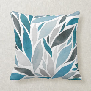 tree leaves throw pillow