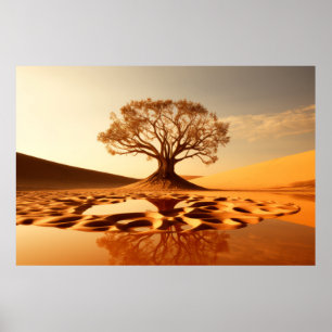 Tree Life Enchanting Tranquil Nature  Poster