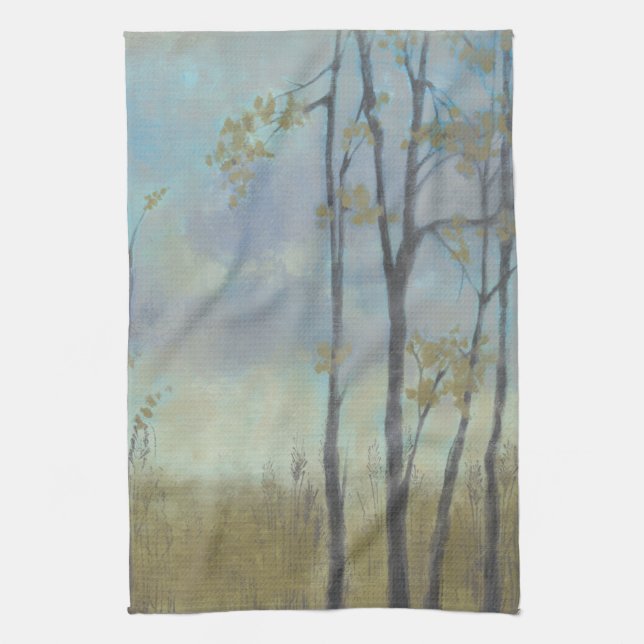 Tree-Lined Wheat Grass I Kitchen Towel (Vertical)