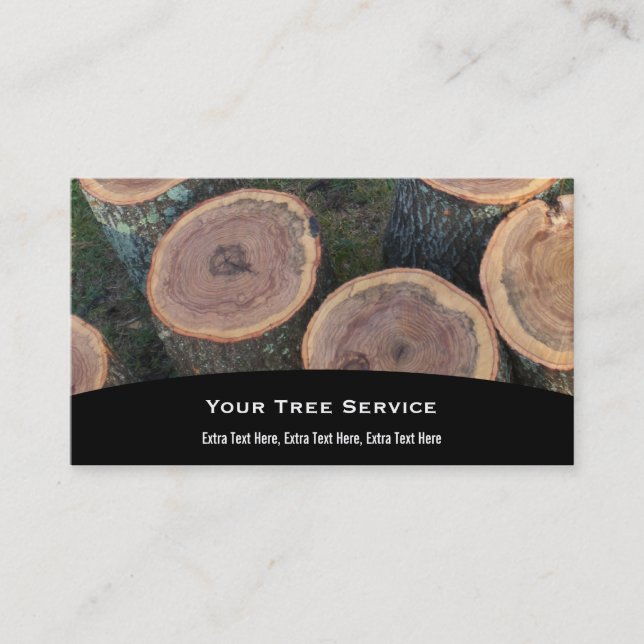 Tree Log Business Card (Front)