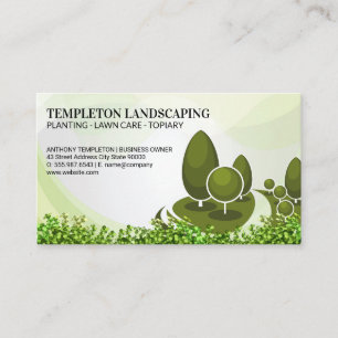 Tree Logo   Bushes   Gardening Business Card