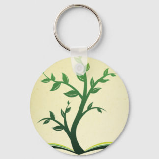 Tree logo keychain