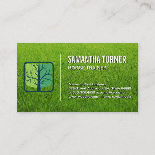 Tree Logo   Lawn Business Card