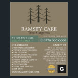 Tree Logo - Tree Surgeon - Arborist Flyer<br><div class="desc">Tree Logo - Tree Surgeon - Arborist Advertising Flyer by The Business Card Store.</div>