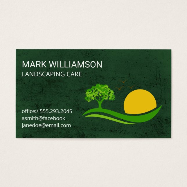 Tree Logos | Green Texture Landscaping (Front)