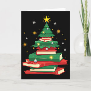 Tree Love Reading Books Librarian Men Women Funny Card