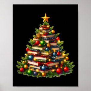 Tree Love Reading Books Librarian Men Women Funny  Poster