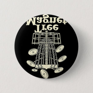 Tree Magnet Disc Golf Humour 2 Inch Round Button