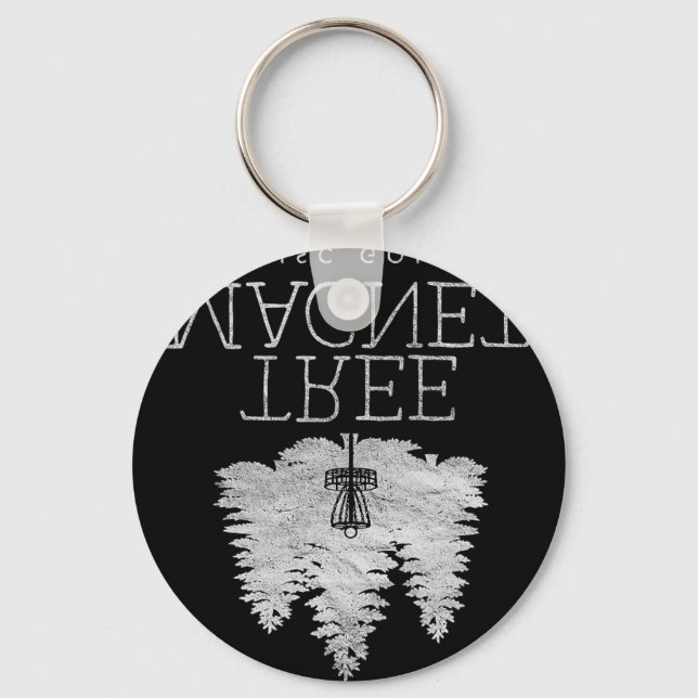 Tree Magnet Disc Golf  Keychain (Front)