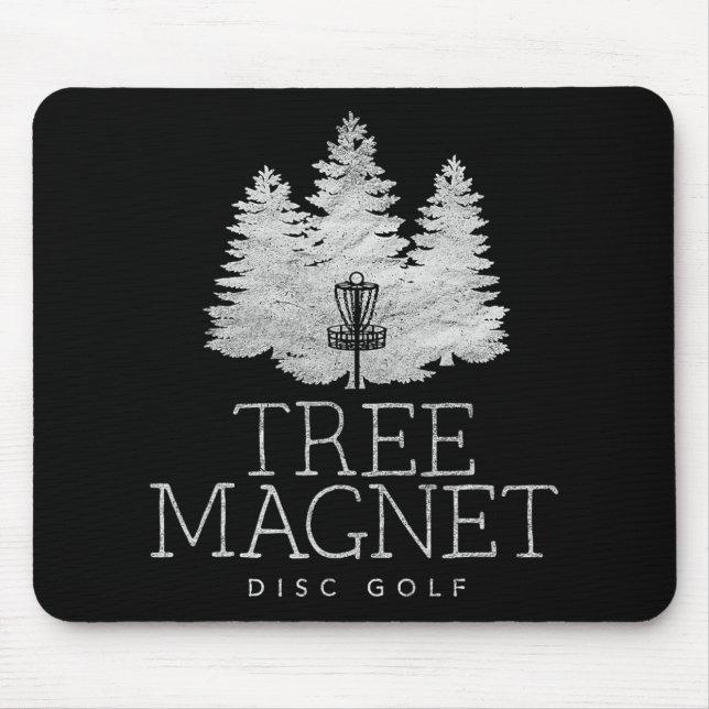 Tree Magnet Disc Golf  Mouse Pad (Front)