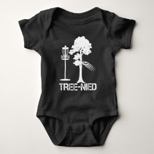 Tree Nied Funny Disc Golf Player Joke Frisbee Baby Bodysuit