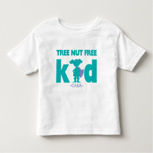 Tree Nut Free Allergy Alert Girl Superhero Shirt