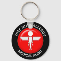 Tree Nuts Allergy Key Chain
