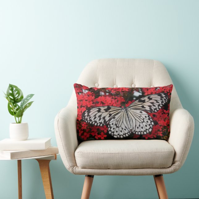 Tree Nymph Butterfly Lepidopterology Lumbar Pillow (Chair)