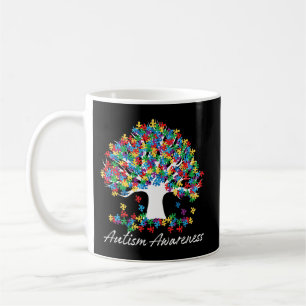 Tree Of Autism Awareness Month Life ASD Men women Coffee Mug