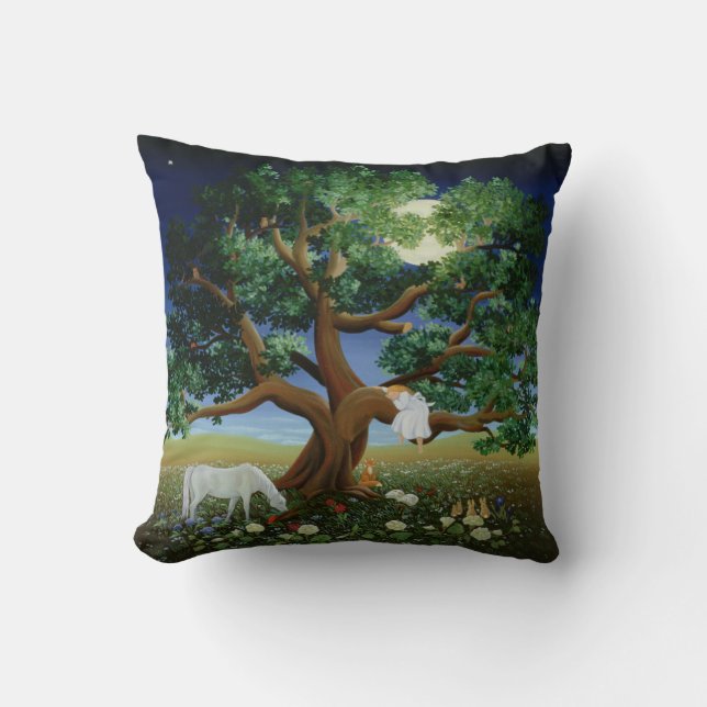 Tree of Dreams 1994 Throw Pillow (Front)