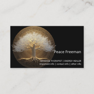Tree of Eternal Light   Tree of Life Design Business Card