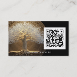 Tree of Eternal Light   Tree of Life Design Business Card