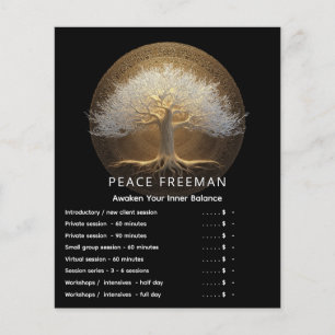 Tree of Eternal Light Tree of Life Design Flyer