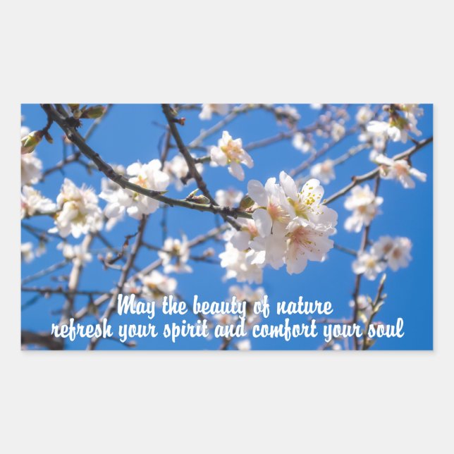 Tree of Flowers inspirational stickers (Front)